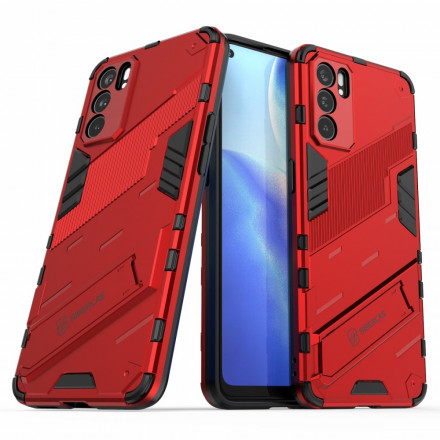 Capa removível de duas posições em frente ao Reno 6 5G