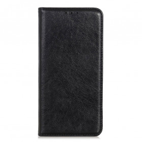 Capa Flip em frente ao Reno 6 5G Textura de Couro