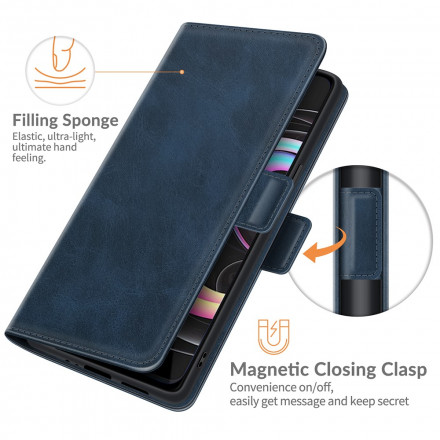 Capa Motorola Edge 20 Lite Double Flap Classic