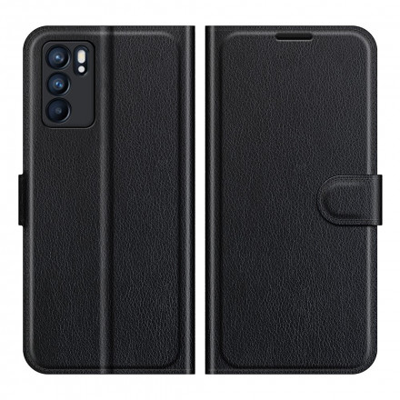 Case Oppo Reno 6 5G Leatherette Classic Lychee