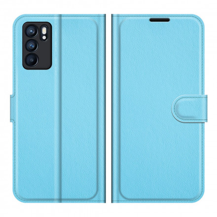 Case Oppo Reno 6 5G Leatherette Classic Lychee