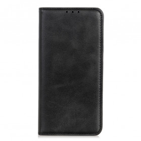 Capa Flip em frente ao Reno 6 5G Elegância de Couro Fraccionado