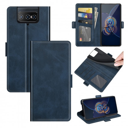 Asus Zenfone 8 Flip Classic Capa de aba dupla Flip