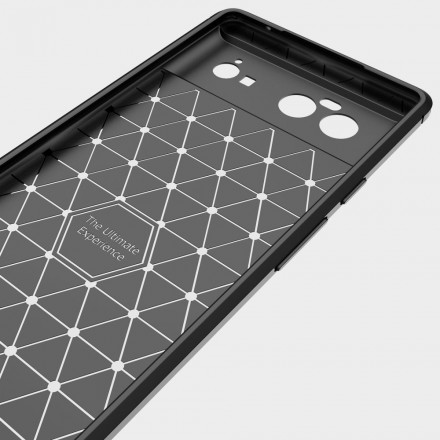 Google Pixel 6 Capa de fibra de carbono escovada