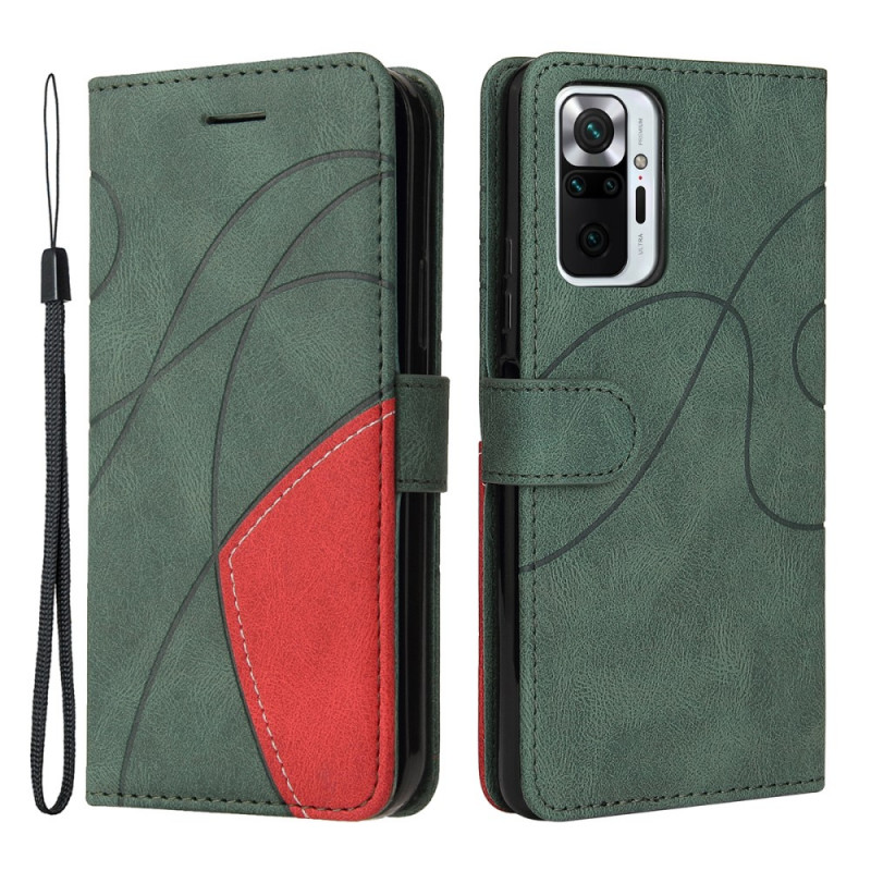 Xiaomi Redmi Note 10 Pro Faux Assinatura da capa de couro