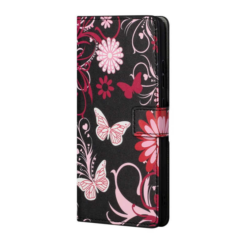 Capa Samsung Galaxy A13 5G / A04s Borboletas e flores