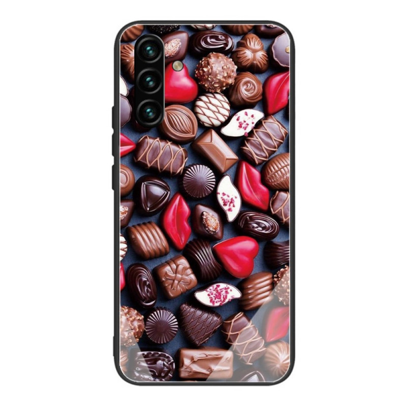 Capa de vidro temperado para Samsung Galaxy A13 5G / A04s Chocolate