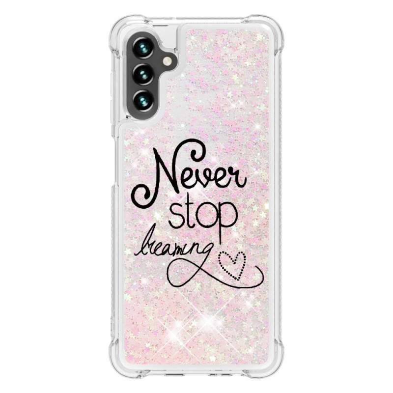 Capa Samsung Galaxy A13 5G / A04s Never Stop Dreaming Glitter
