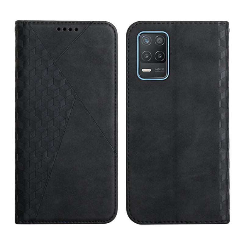 Capa Flip Cover Realme 8 5G Leather Effect Geo