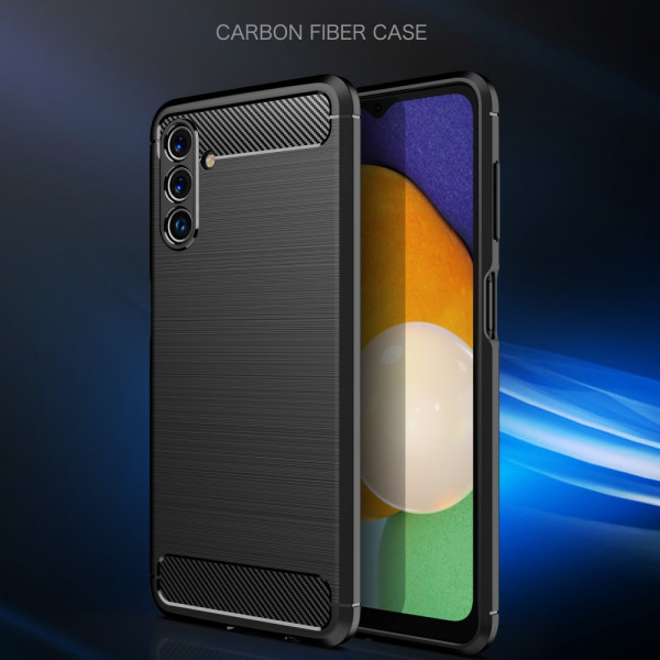 Capa de fibra de carbono escovada para Samsung Galaxy A13 5G / A04s