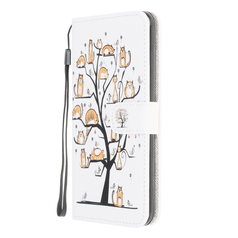 Samsung Galaxy M32 Funky Cats Strap Case