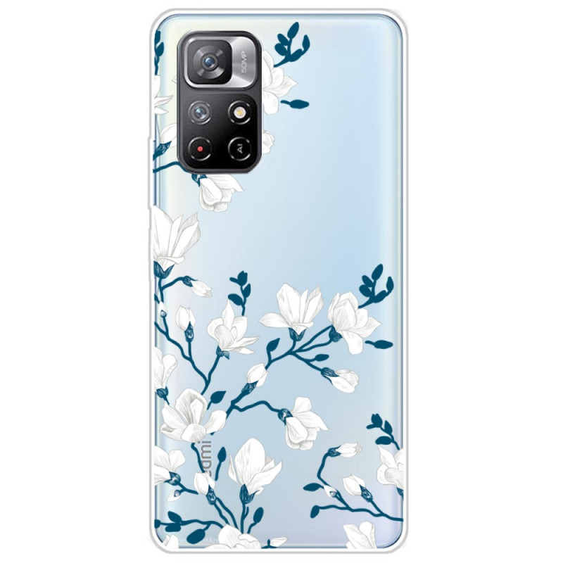 Poco M4 Pro 5G Case White Flowers