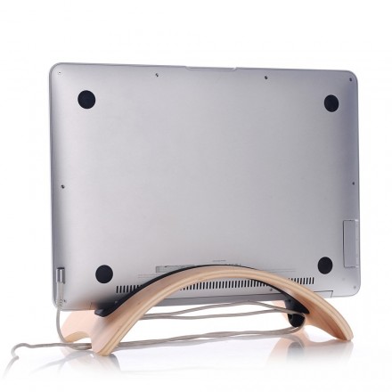 Suporte para MacBook em Madeira Natural BookArc