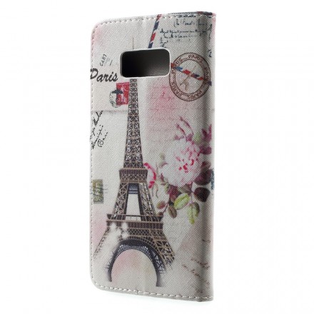 Capa Samsung Galaxy S8 Plus Eiffel Retro
