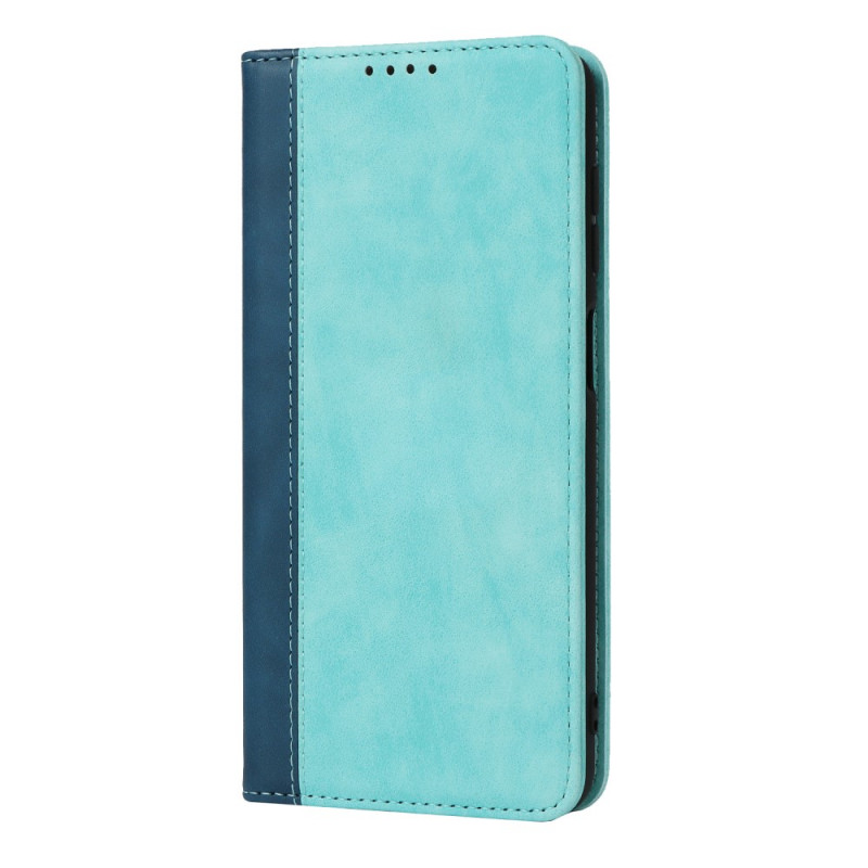 Capa Flip Cover Samsung Galaxy A12 / M12 Estilo Couro de dois tons