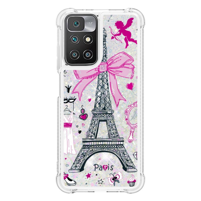 Xiaomi Redmi 10 Case O Glitter da Torre Eiffel