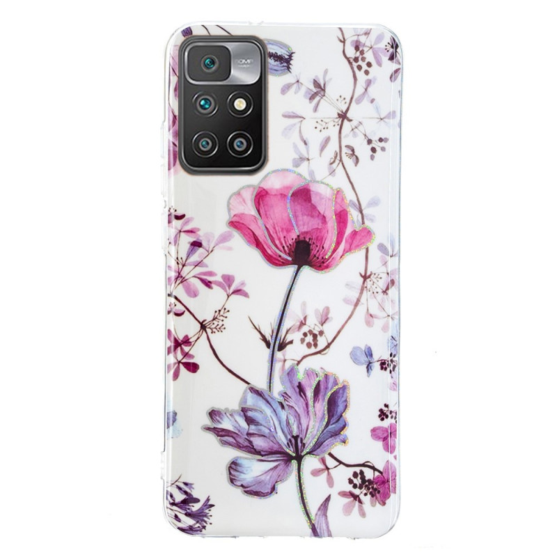 Xiaomi Redmi 10 Case Marbled Flowers