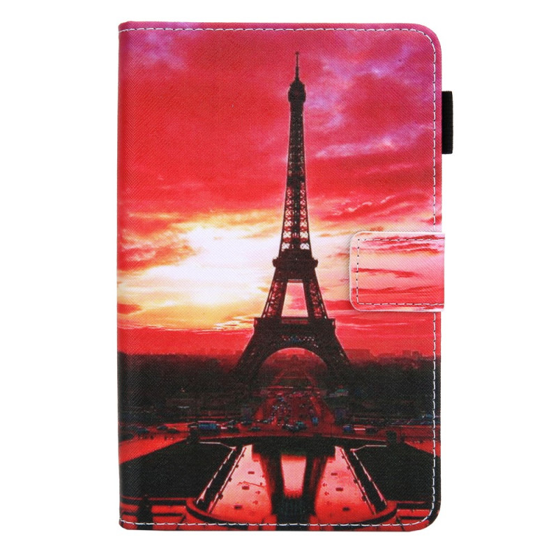 Capa para Samsung Galaxy Tab A8 (2022) / (2021) Torre Eiffel ao pôr do sol