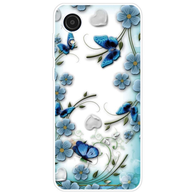 Samsung Galaxy A03 Core Case Butterflies e Flowers Retro