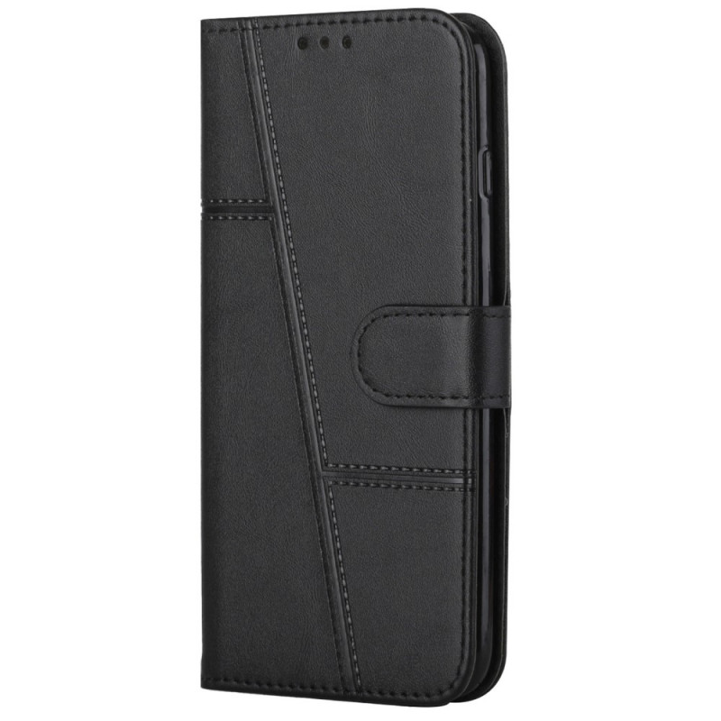 Samsung Galaxy A03 Core Geo Leather Case de Efeito Efeito Couro com Cordão