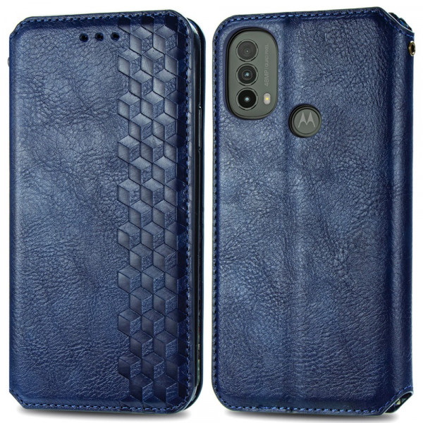 Flip Cover Moto E40 / E30 / E20 Effet Cuir Texture Diamant