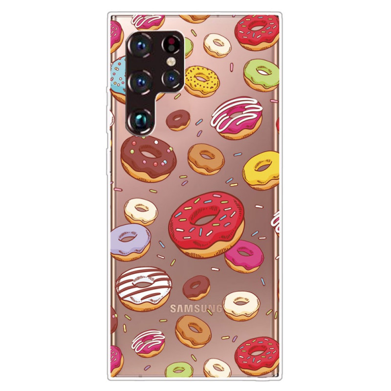 Capa Samsung Galaxy S22 Ultra 5G Love Donuts