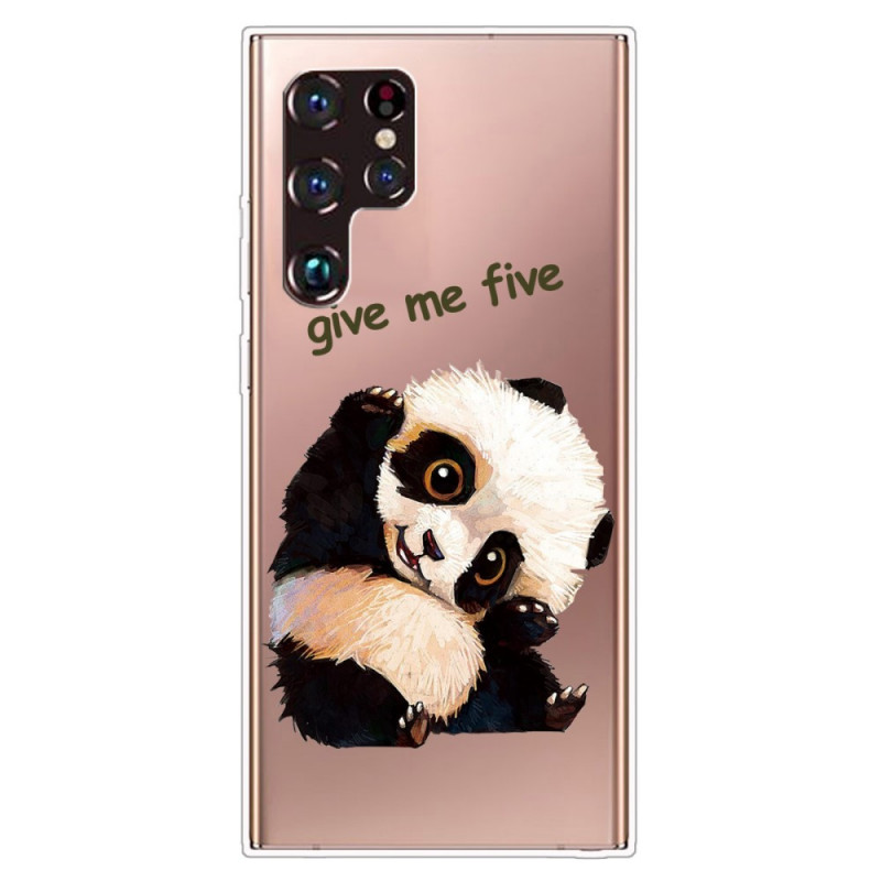 Capa Samsung Galaxy S22 Ultra 5G Panda Give Me Five