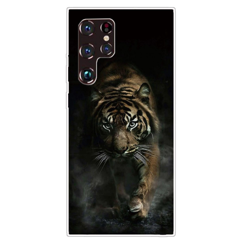 Samsung Galaxy S22 Ultra 5G Capa Flexível de Tigre