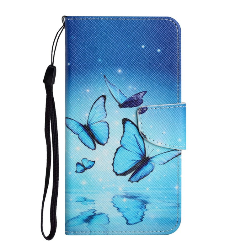 Samsung Galaxy S22 Ultra 5G Case Blue Butterflies