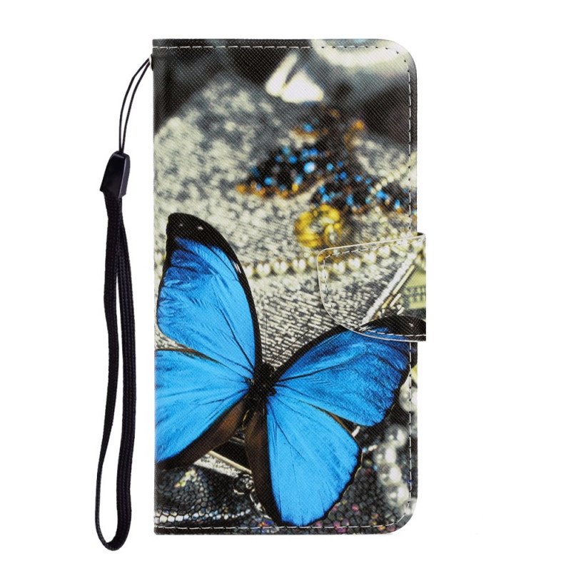 Samsung Galaxy S22 Ultra 5G Capa de variações Butterfly Strap