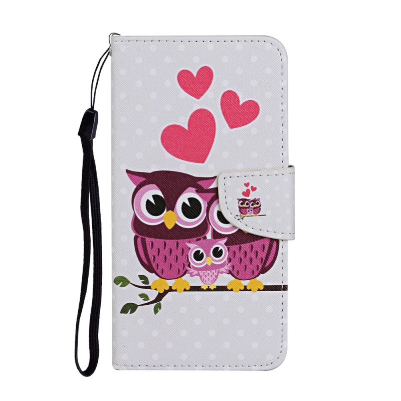 Capa Samsung Galaxy S22 Ultra 5G Owl Family Case com Cordão