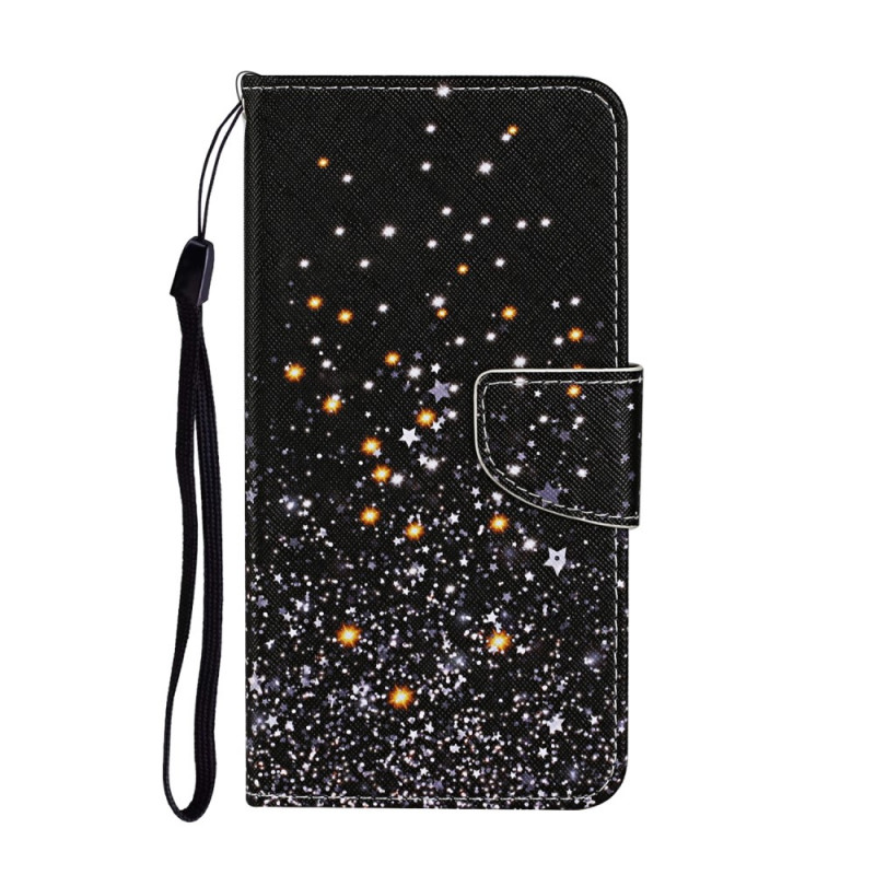Samsung Galaxy S22 Ultra 5G Star and Glitter Case with Strap