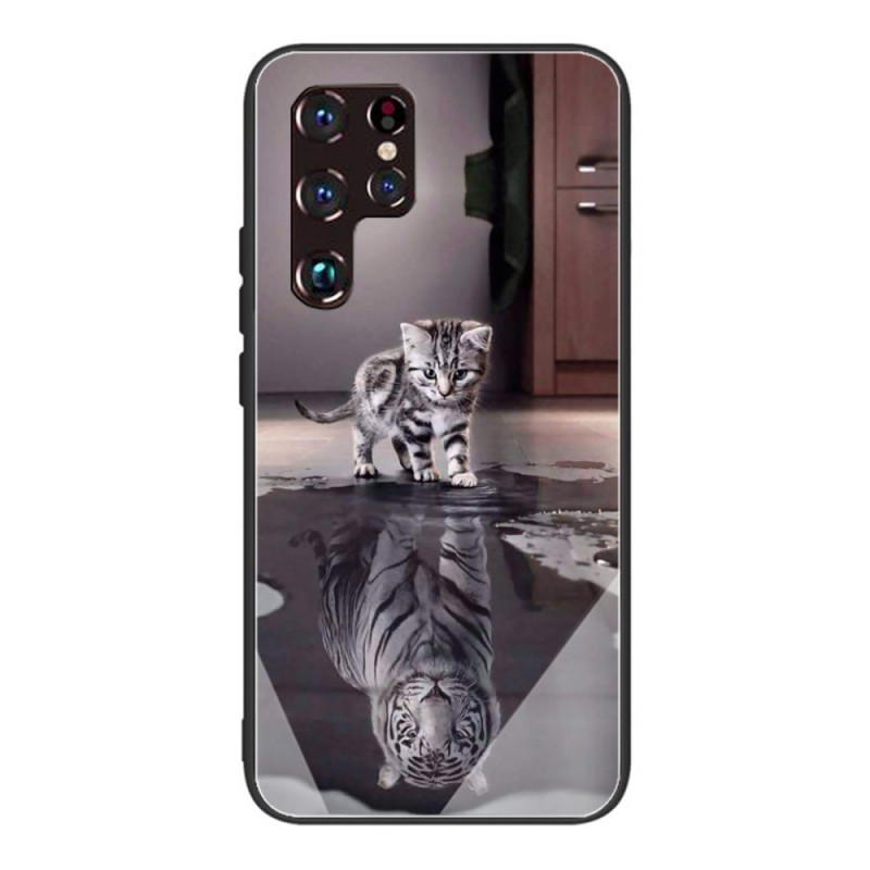 Samsung Galaxy S22 Ultra 5G Capa de vidro temperado Ernest, o Tigre