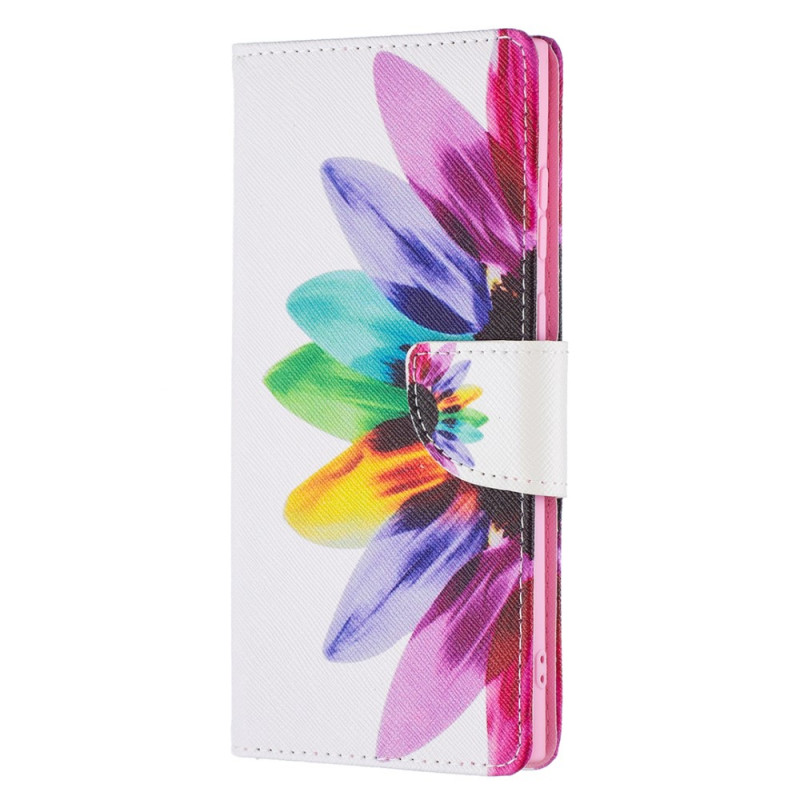 Capa Samsung Galaxy S22 Ultra 5G para flores de aguarela
