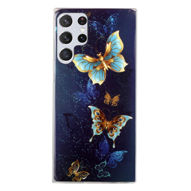 Capa Fluorescente Samsung Galaxy A3 Butterflies