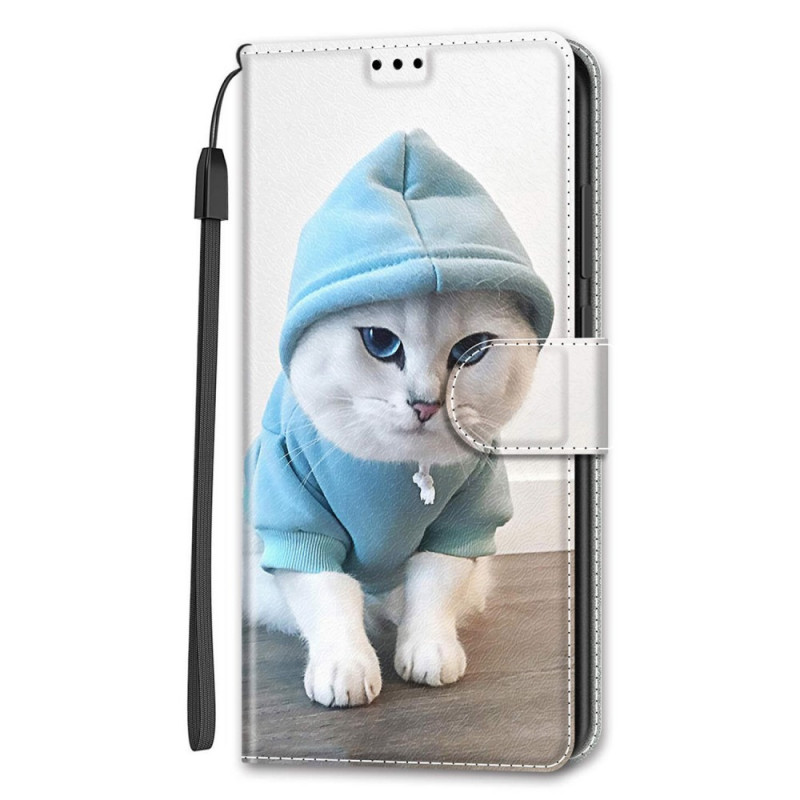 Capa de Ventilador Samsung Galaxy S22 Ultra 5G Lanyard Cat Fan