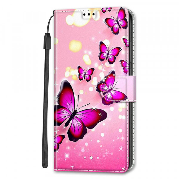 Capa Samsung Galaxy S22 Ultra 5G Lanyard Butterfly