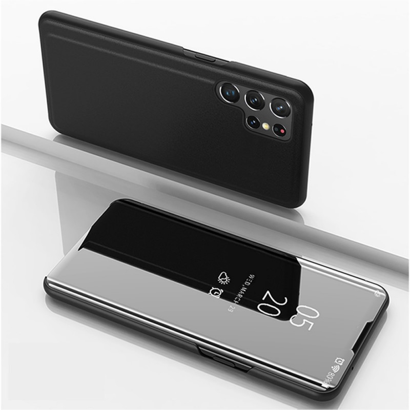 Ver Capa Samsung Galaxy S22 Ultra 5G Espelho e couro sintético