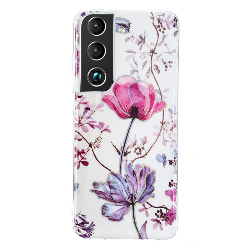 Samsung Galaxy S22 Mais 5G Case Marbled Flowers