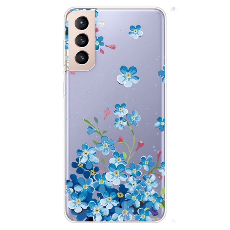 Capa Samsung Galaxy S22 5G Blue Flowers