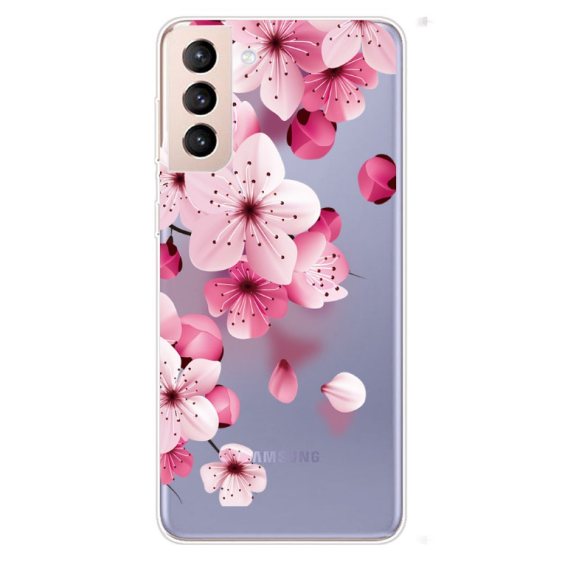 Samsung Galaxy S22 5G Capa Pequenas Flores Rosa