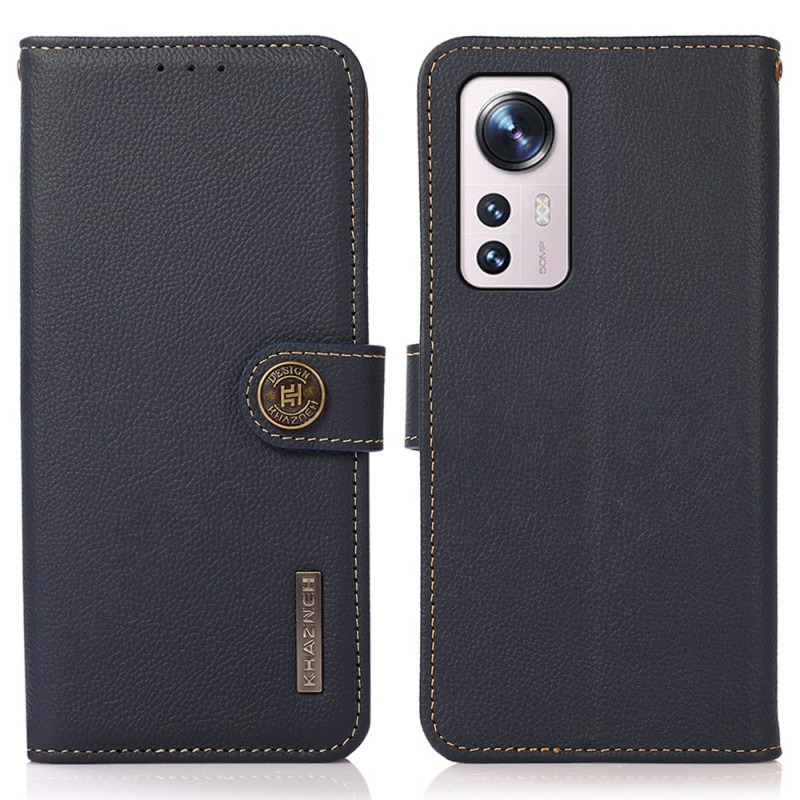 Capa Xiaomi 12 / 12X / 12S Couro genuíno KHAZNEH RFID