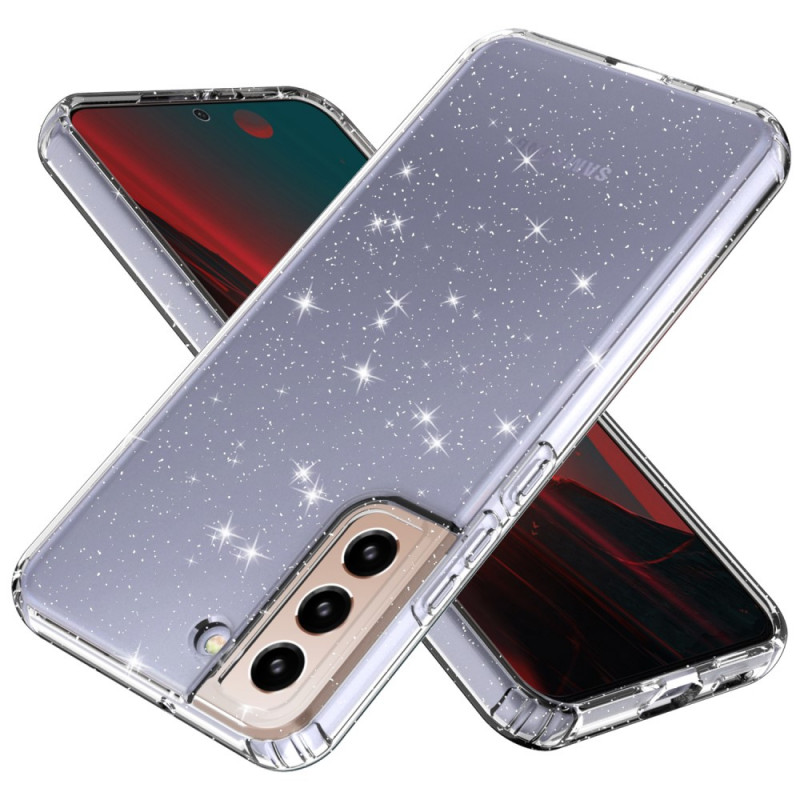 Capa de design Samsung Galaxy S22 5G Clear Glitter