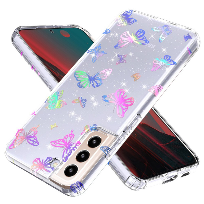 Samsung Galaxy S22 5G Capa de silicone flexível Butterflies