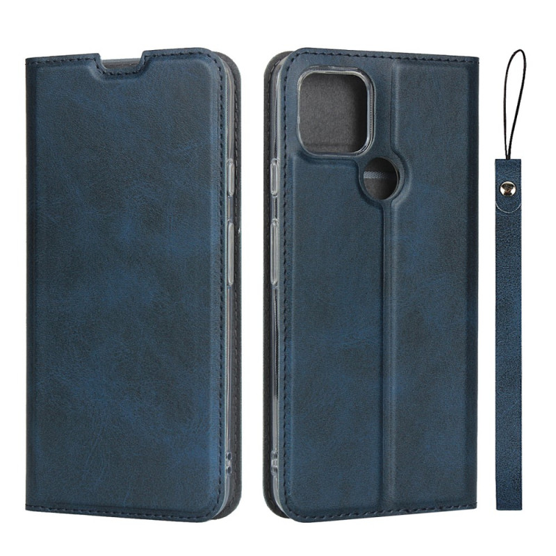 Capa Google Pixel 4A 5G Cordão de couro de classe