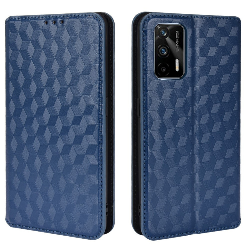 Capa Flip Realme GT 5G Efeito Couro Diamante