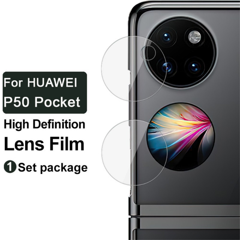 Protecção para protecção para protecção para protecção para lente de protecção de vidro temperado para Huawei P50 Pocket IMAK