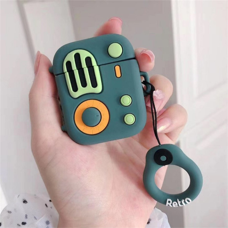 AirPods 2 / 1 na capa de rádio com anel