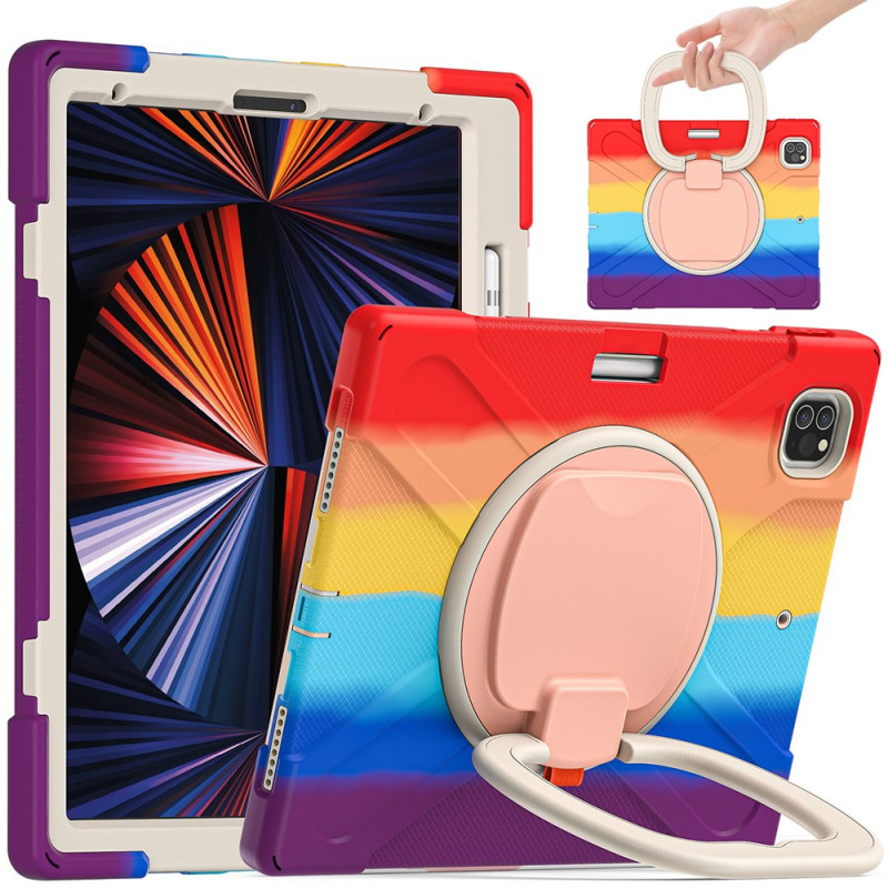 Coque iPad Pro 12.9" (2021) Ultra Résistante Anneau-Support Rotatif Color