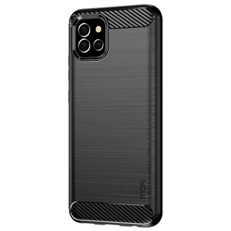 Samsung Galaxy A03 Capa de fibra de carbono escovada Mofi